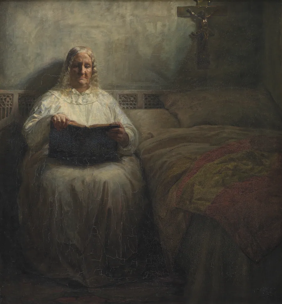 Leonora Christina i Maribo Kloster by Kristian Zahrtmann