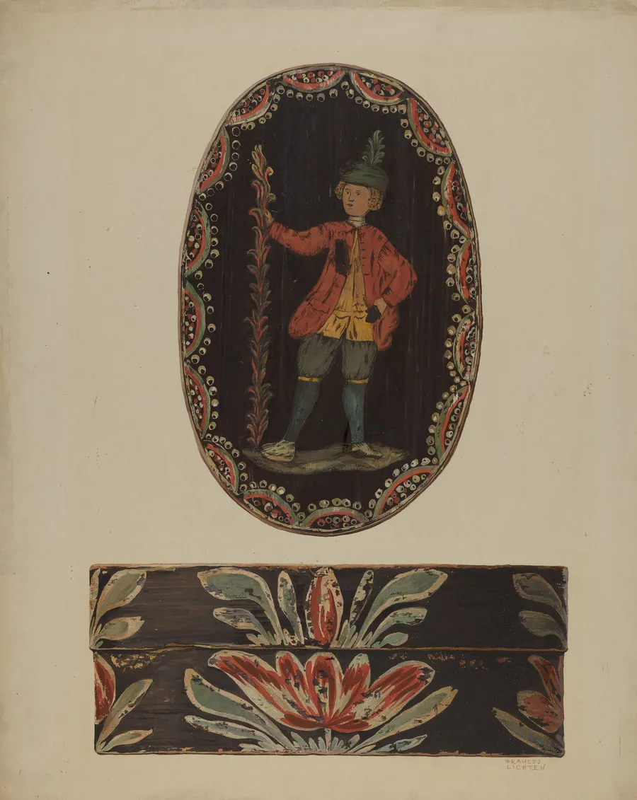 Pa. German Band Box by Frances Lichten