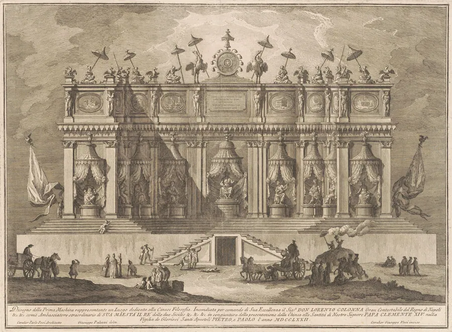 The Prima Macchina for the Chinea of 1772: A Building Dedicated to Chinese Philosophy by Giuseppe Vasi