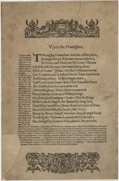 Text from Drayton's Poly-olbion