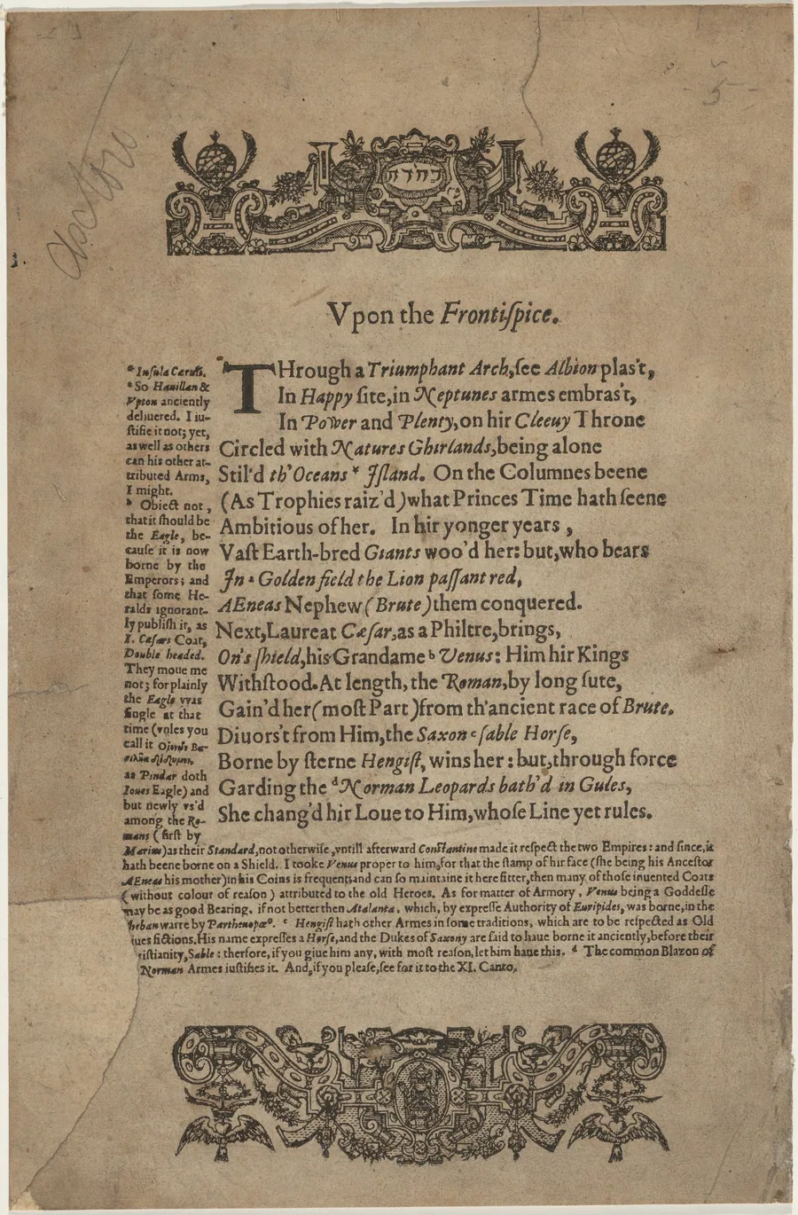 Text from Drayton's Poly-olbion by Unknown 19th Century