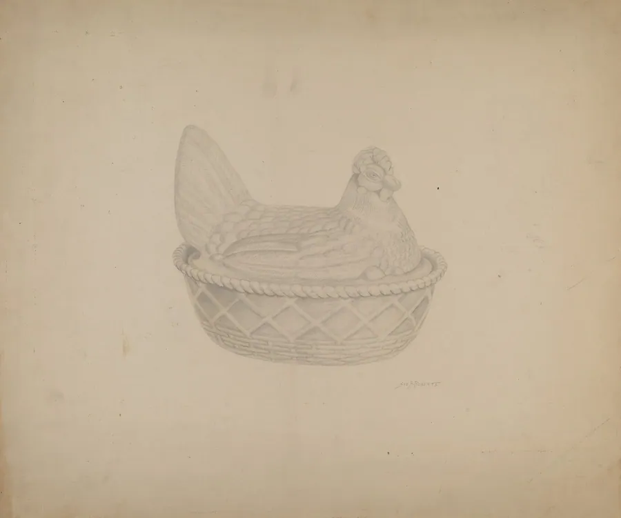 Covered Dish (Hen) by Sydney Roberts