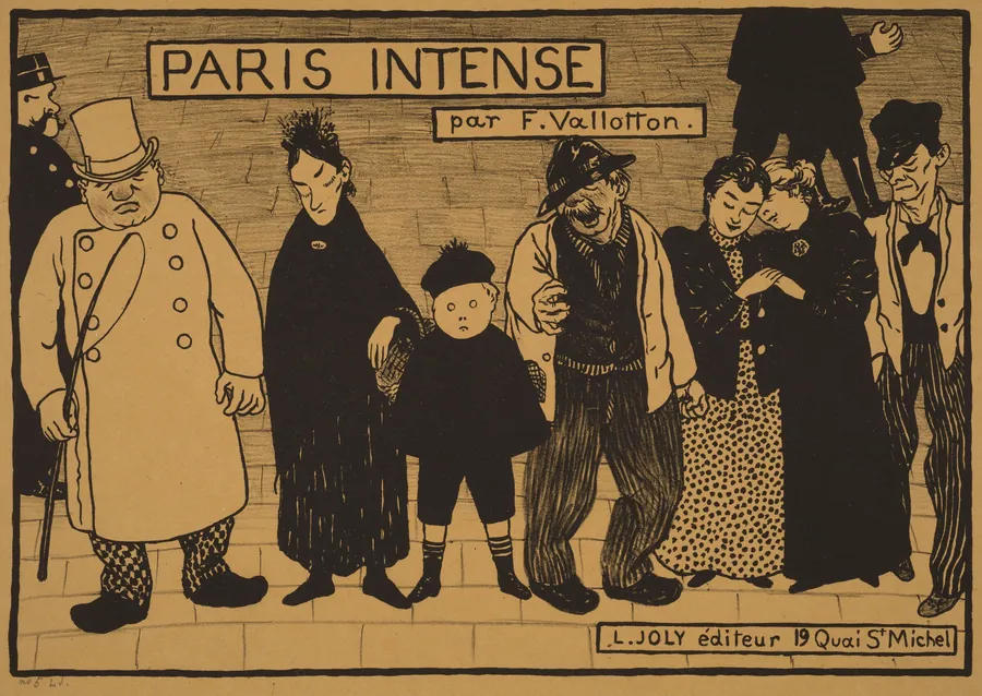 Frontispiece from "Paris Intense" by Félix Vallotton