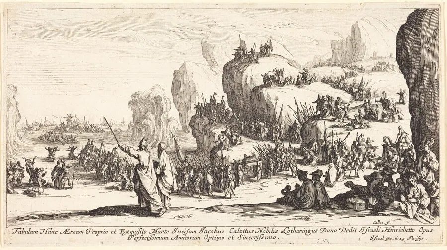 The Crossing of the Red Sea by Jacques Callot