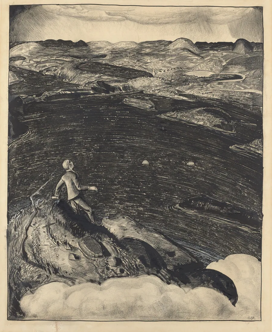 Dancing Town (The Top of the World) by George Bellows