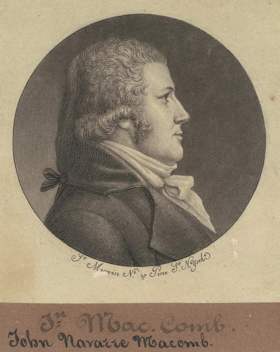 John Navarre Macomb by Charles B. J. Févret de Saint-Mémin