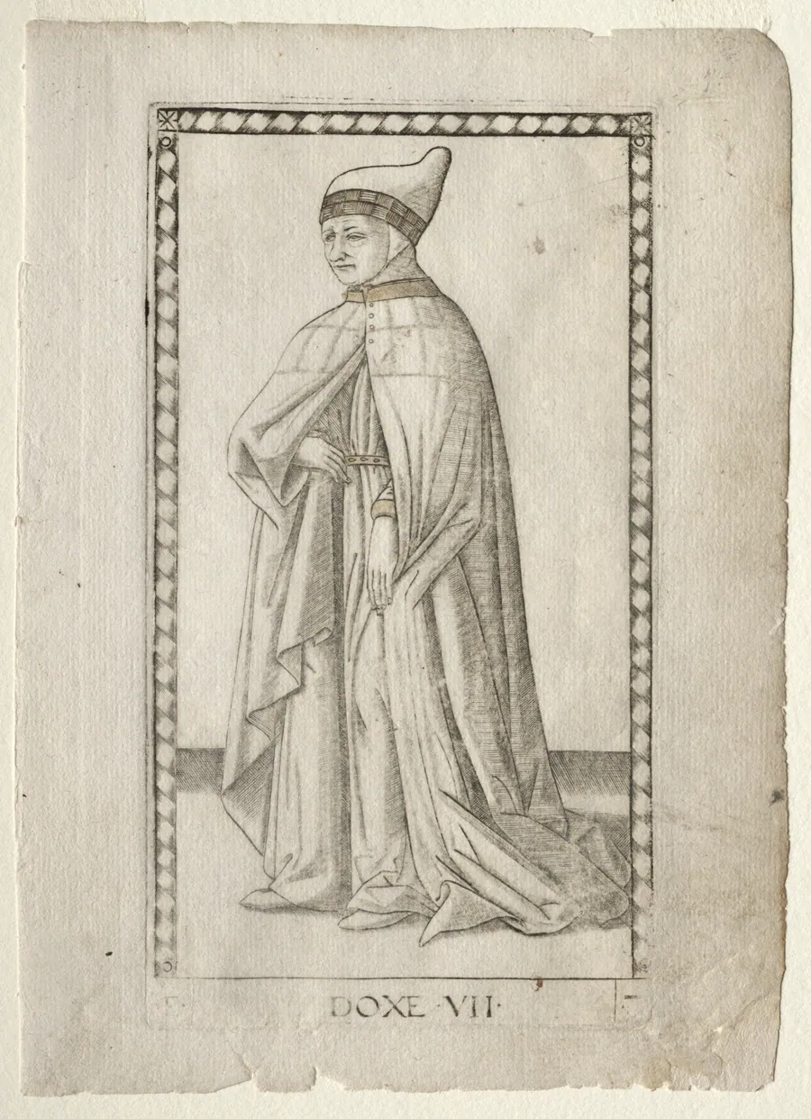 The Doge (from the Tarocchi, series E: Conditions of Man, #7) by Master of the E-Series Tarocchi