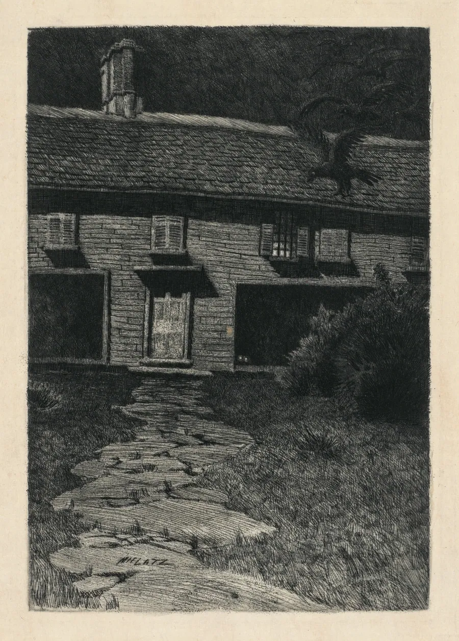 The Witch's House in Salem by Karl Friedrich Wilhelm Mielatz