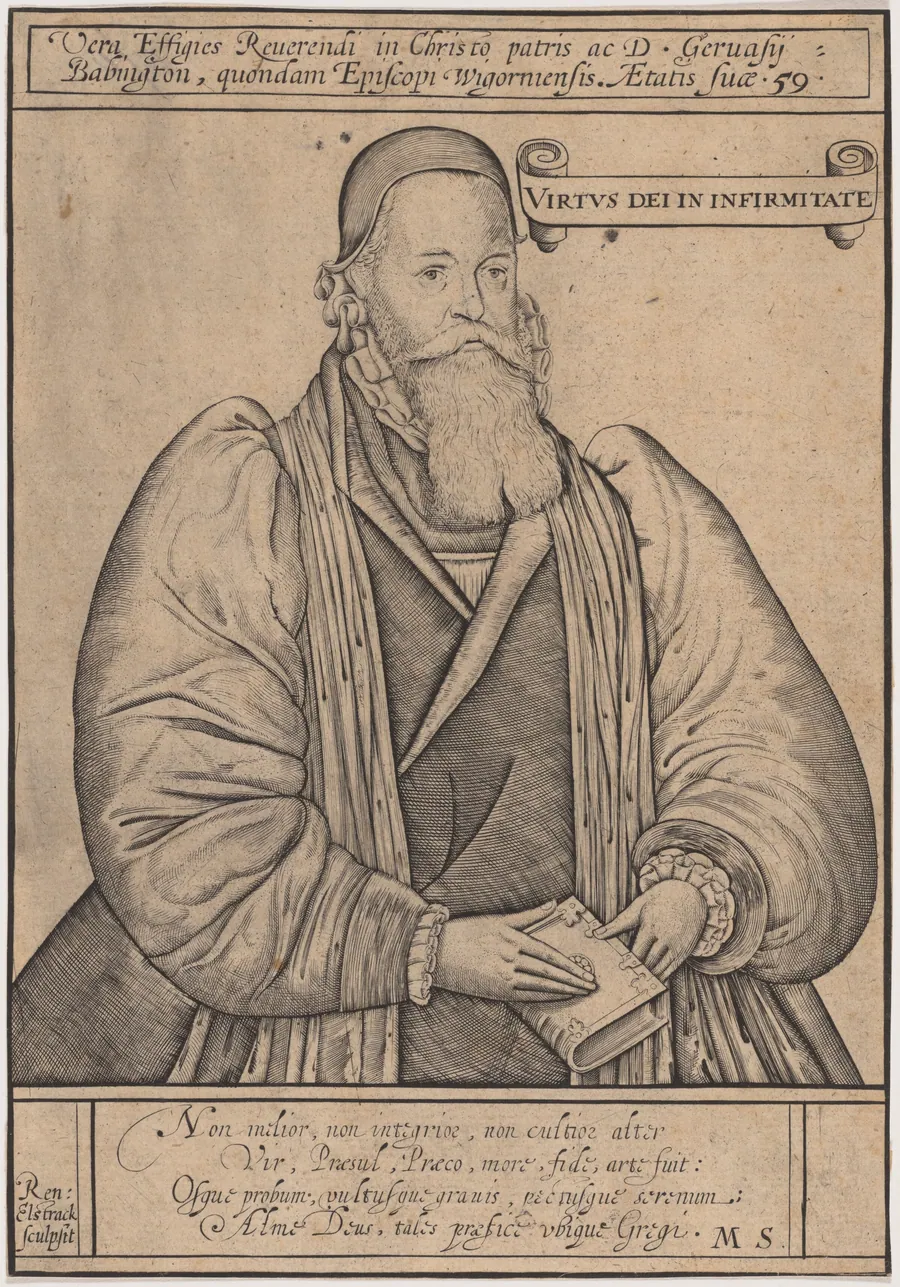 Gervase Babington, Bishop of Worcester by Renold Elstrack