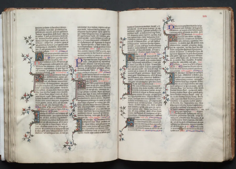 The Gotha Missal:  Fol. 88r, Text by Master of the Boqueteaux