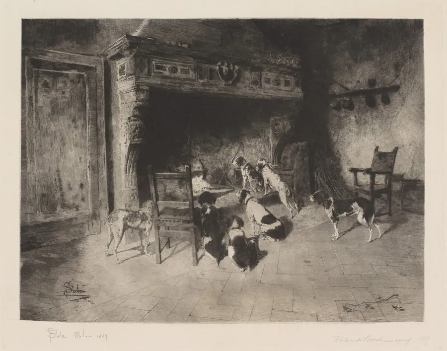 Hunting Dogs (Cani di caccia) by Francesco Colombi Borde