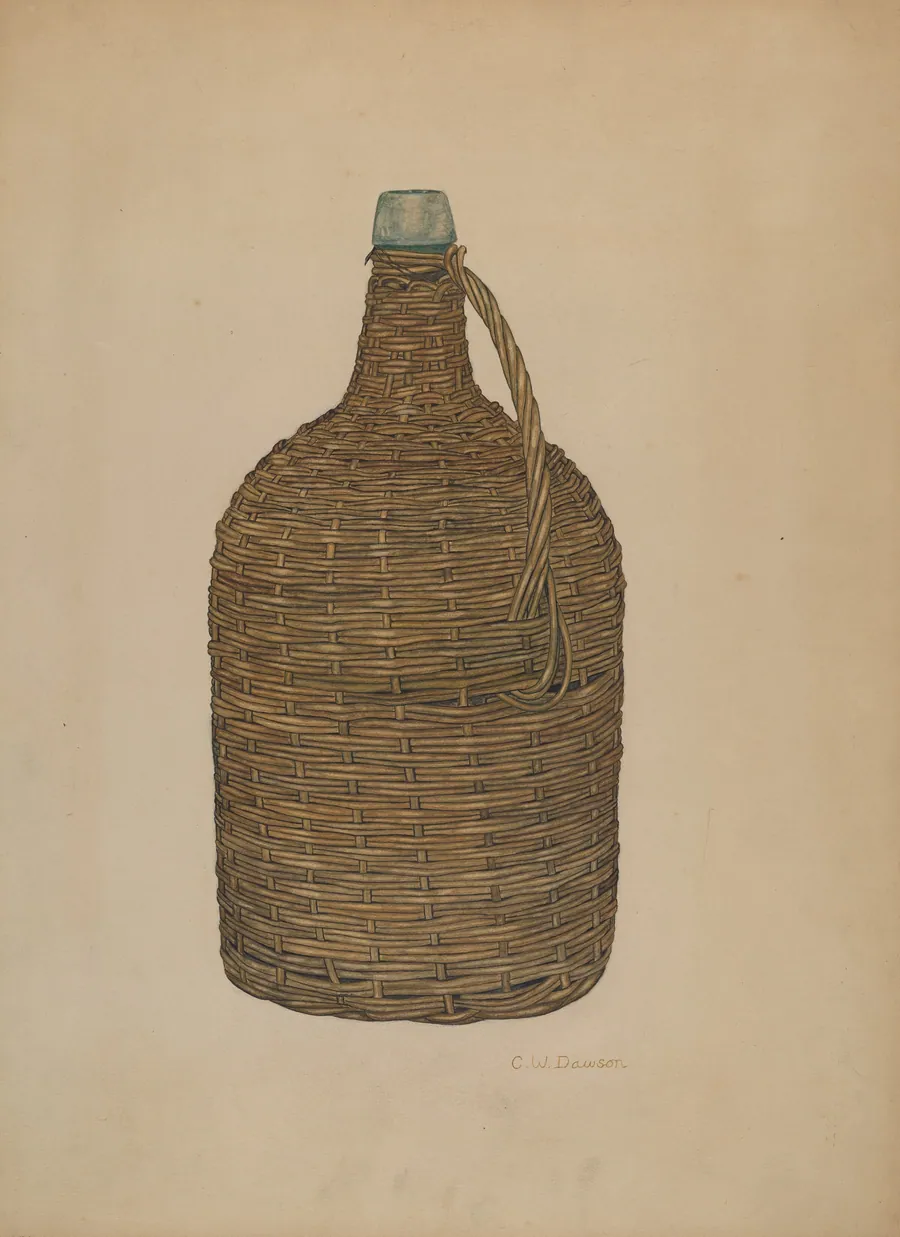 Wicker Demijohn by Clarence W. Dawson