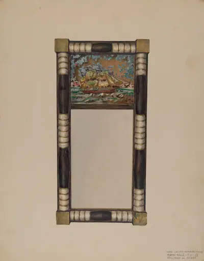 Hand Carved Mirror Frame