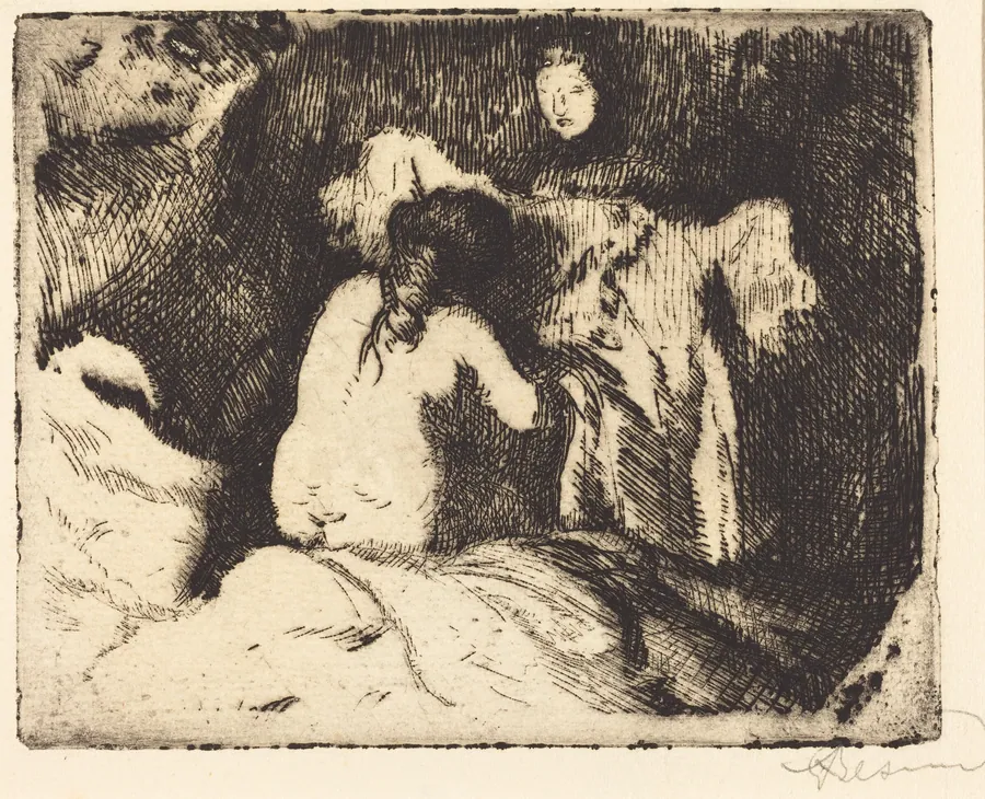 Getting Up (Le lever) by Albert Besnard