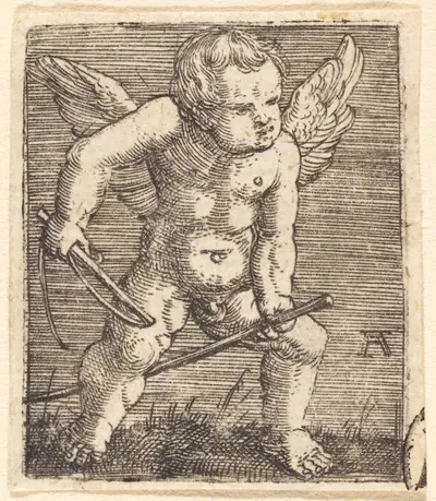 Putto Riding a Hobby Horse