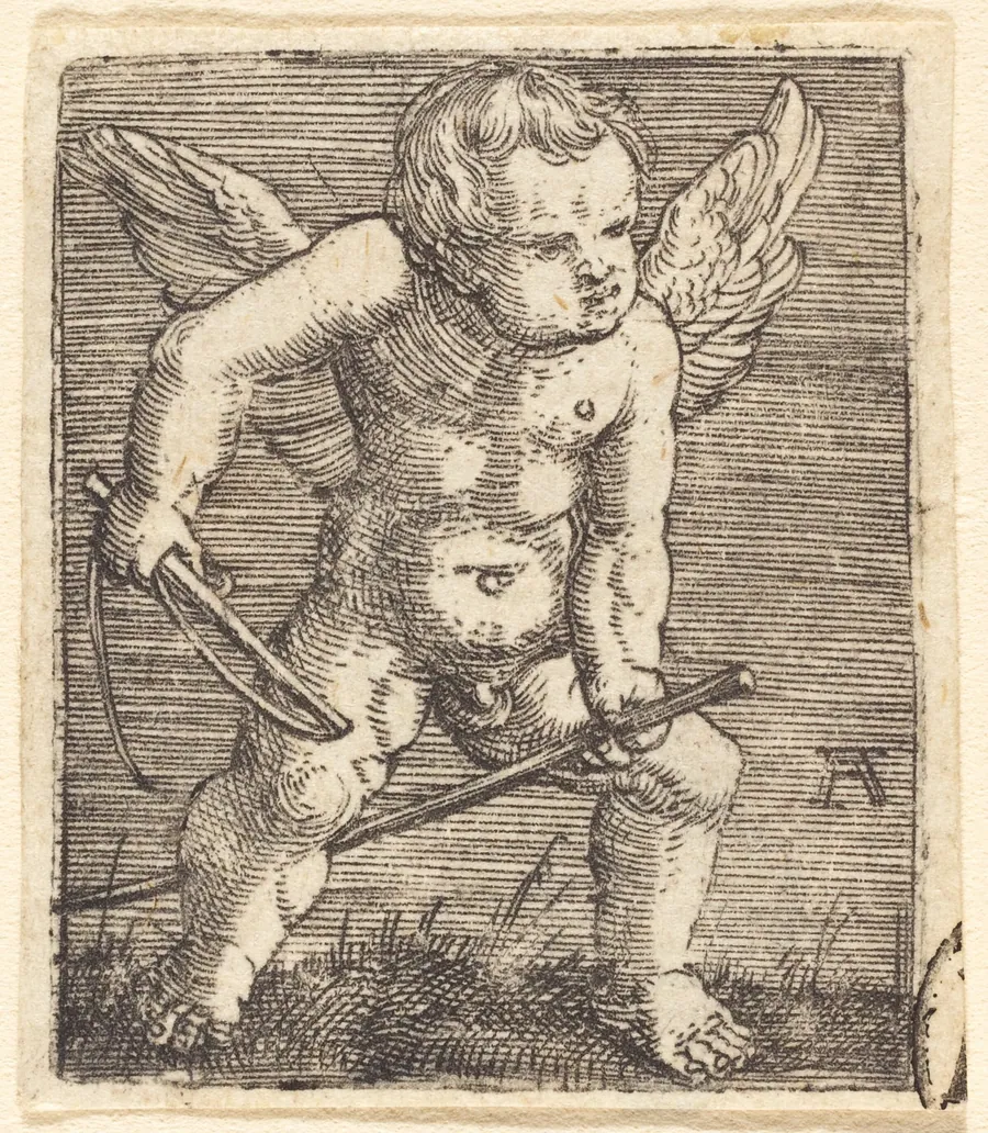 Putto Riding a Hobby Horse by Albrecht Altdorfer