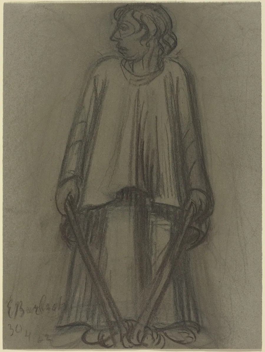 Standing Figure with Extinguished Torches by Ernst Barlach
