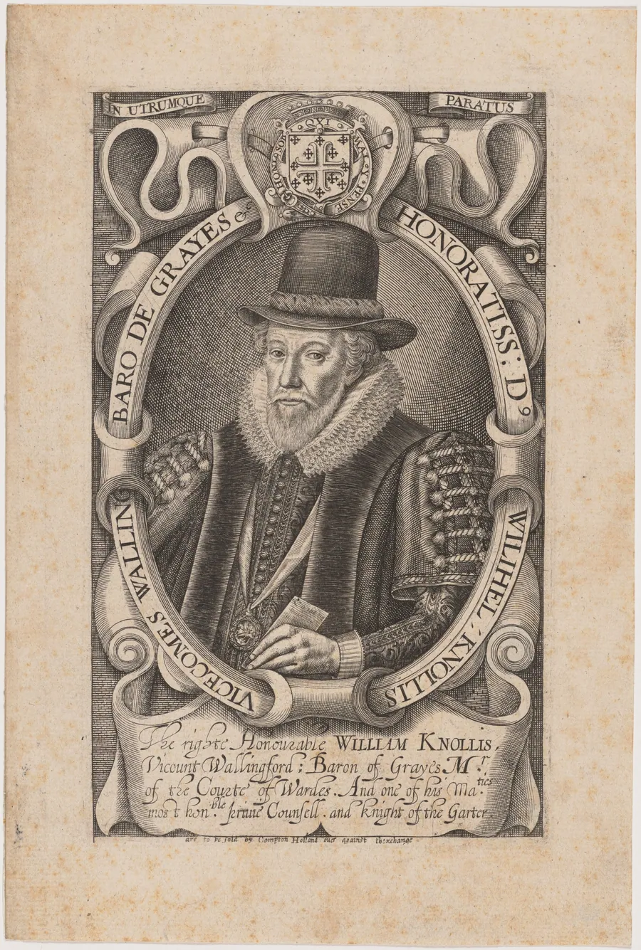William Knollys, Earl of Banbury, When Viscount Wallingford by Simon van de Passe