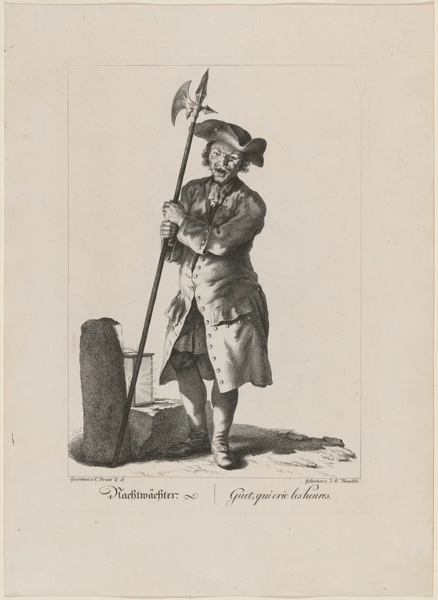Nachtwächter (Night Watchman) by Johann Georg Mansfeld