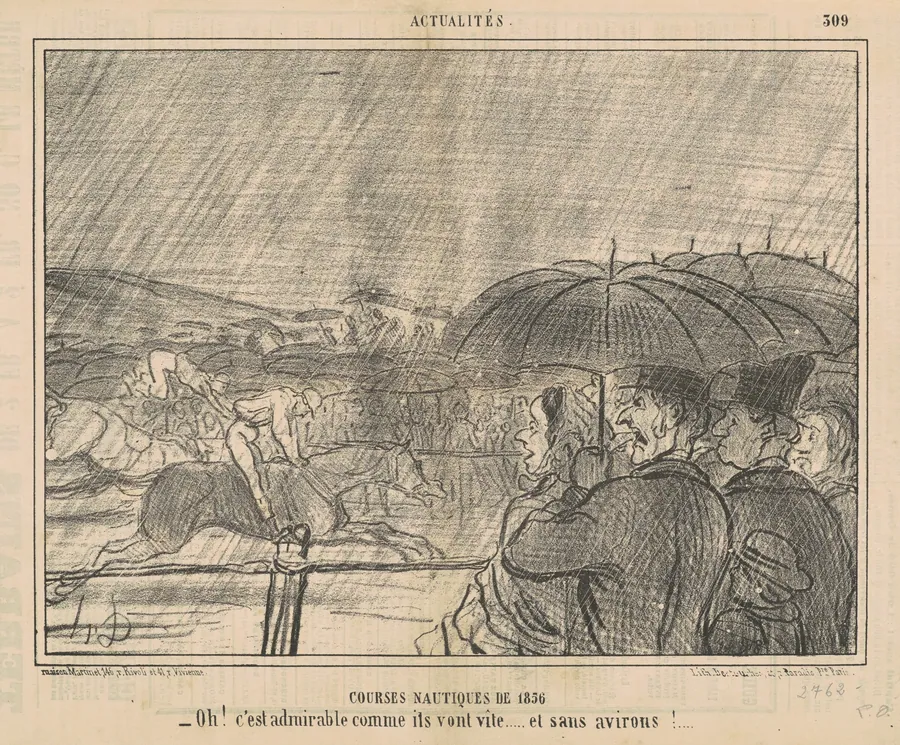 Courses nautiques de 1856 by Honoré Daumier