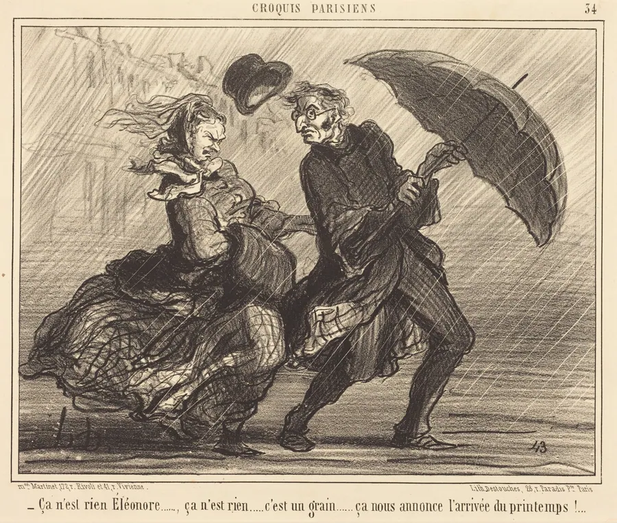 ça n'est rien Éléonore...ca n'est rien... by Honoré Daumier