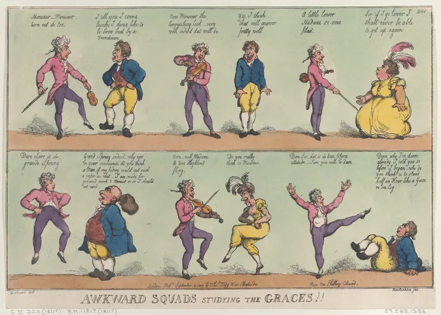 Awkward Squads Studying the Graces!! by George Murgatroyd Woodward