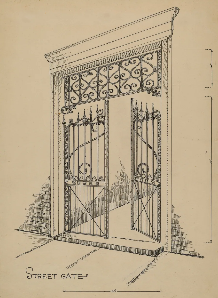 Wrought and Cast Iron Gate by Al Curry