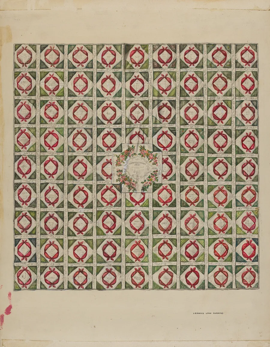 Quilt (Bed Covering) by Francis Law Durand
