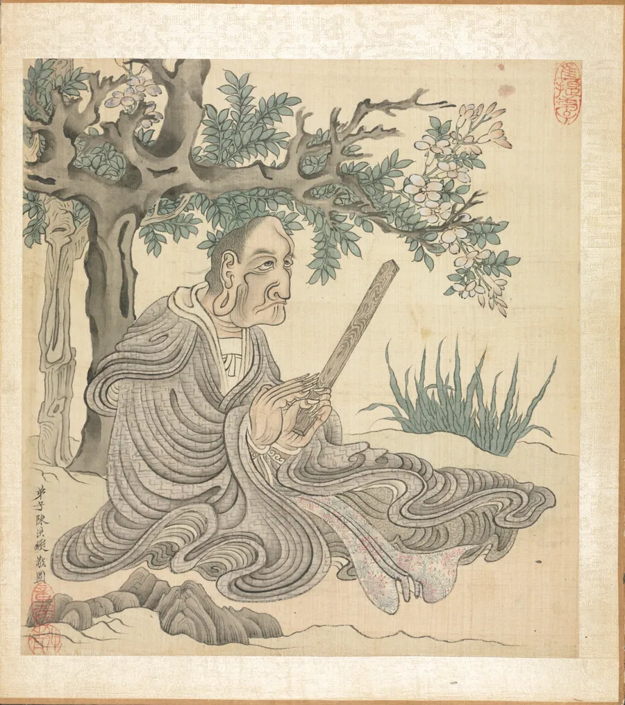 Paintings after Ancient Masters: A Lohan [after Guanxiu] by Chen Hongshou