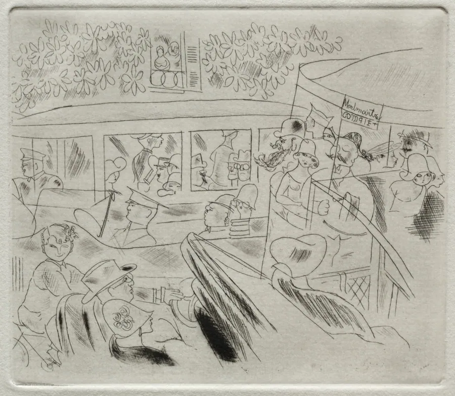 Traffic, Montmartre by Charles Laborde