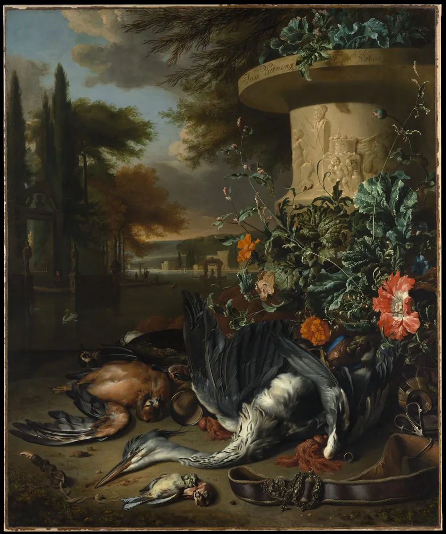 Gamepiece with a Dead Heron by Jan Weenix