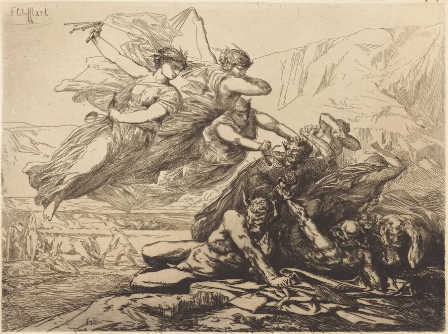 Justice, Vengeance, and Truth by François-Nicolas Chifflart
