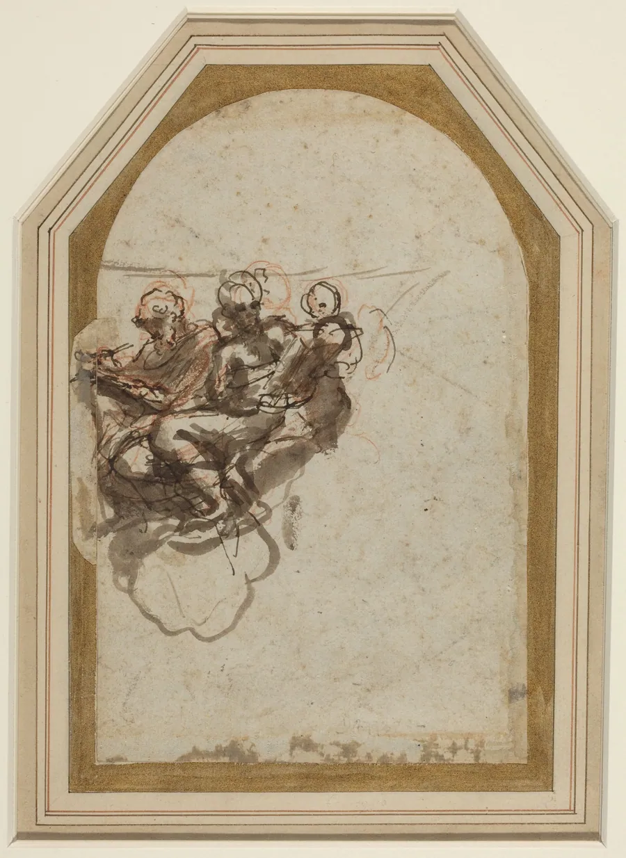 Saint Matthew and Saint Jerome [verso] by Correggio