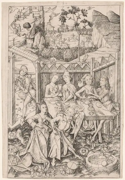 The Garden of Love (Large Plate)