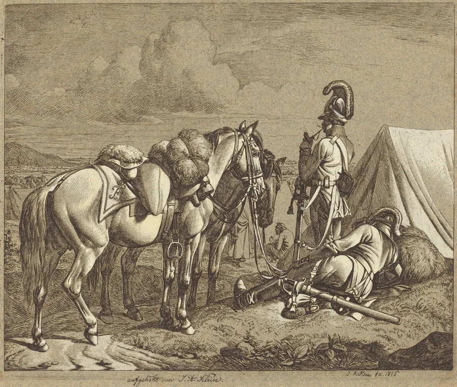 Austrian Dragoons by Johann Adam Klein