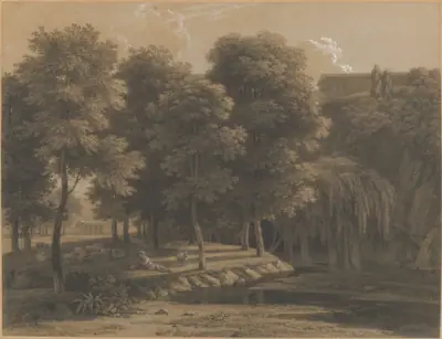 Classical Landscape with a Shepherd