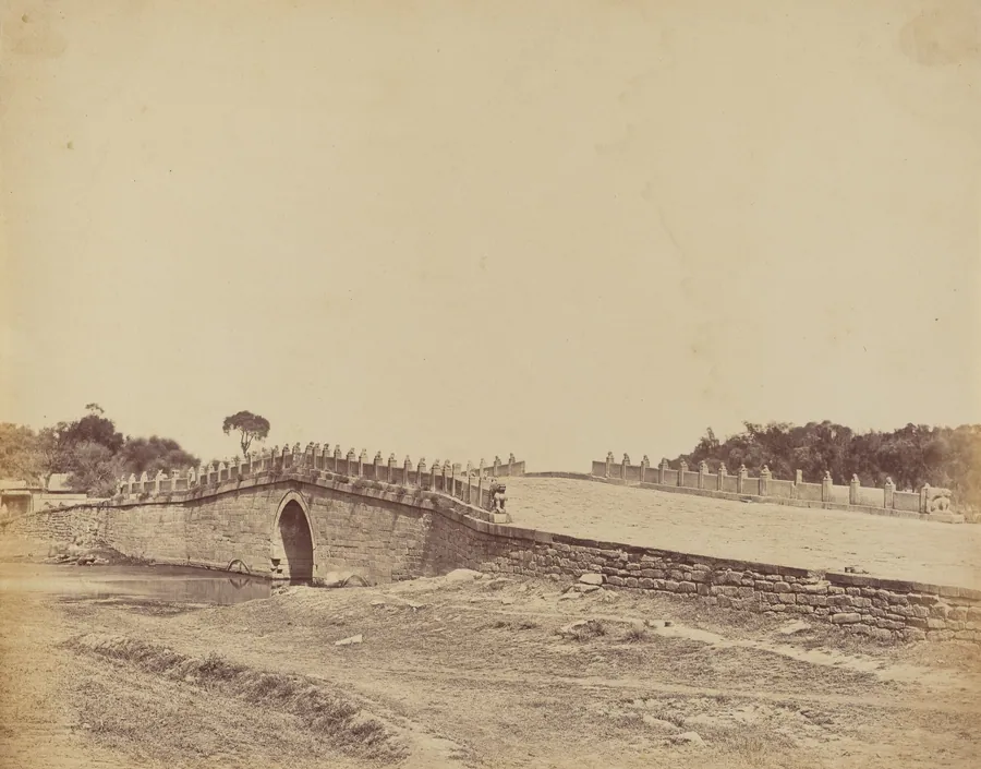 Bridge of Palichian Near Pekin, the Scene of the Fight with Imperial Chinese Troops, September 21, 1860 by Felice Beato