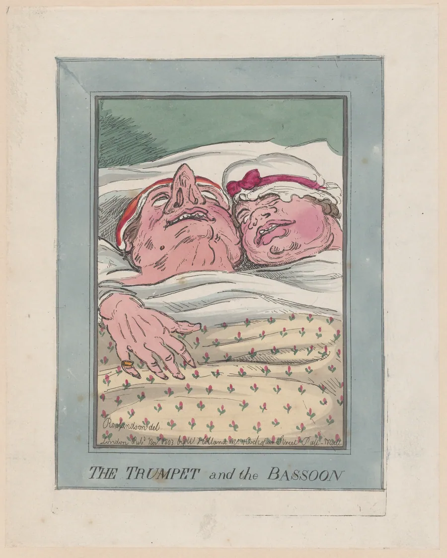 The Trumpet and the Bassoon by Thomas Rowlandson