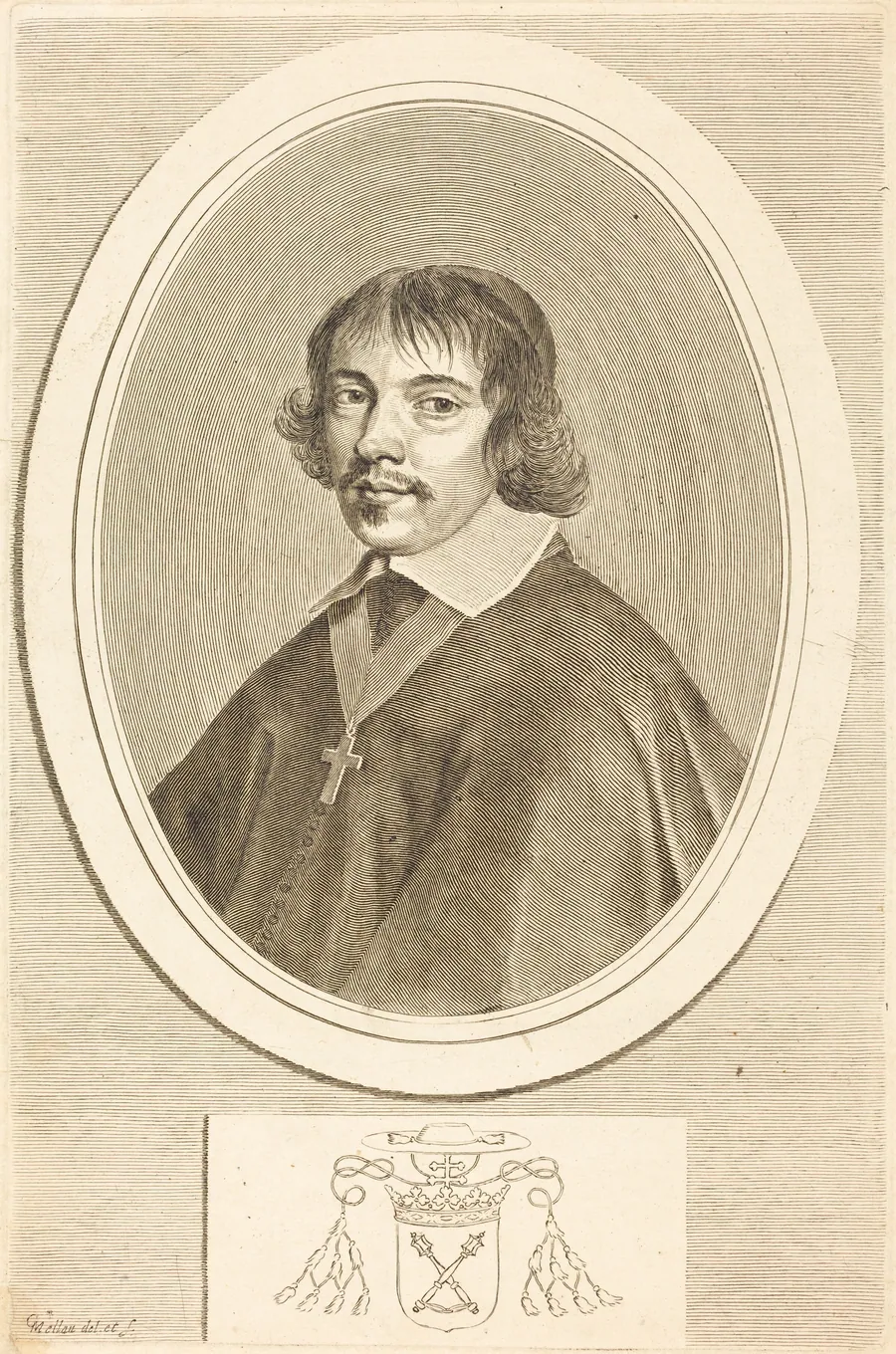 Jean-François Paul de Gondi, Cardinal of Retz by Claude Mellan