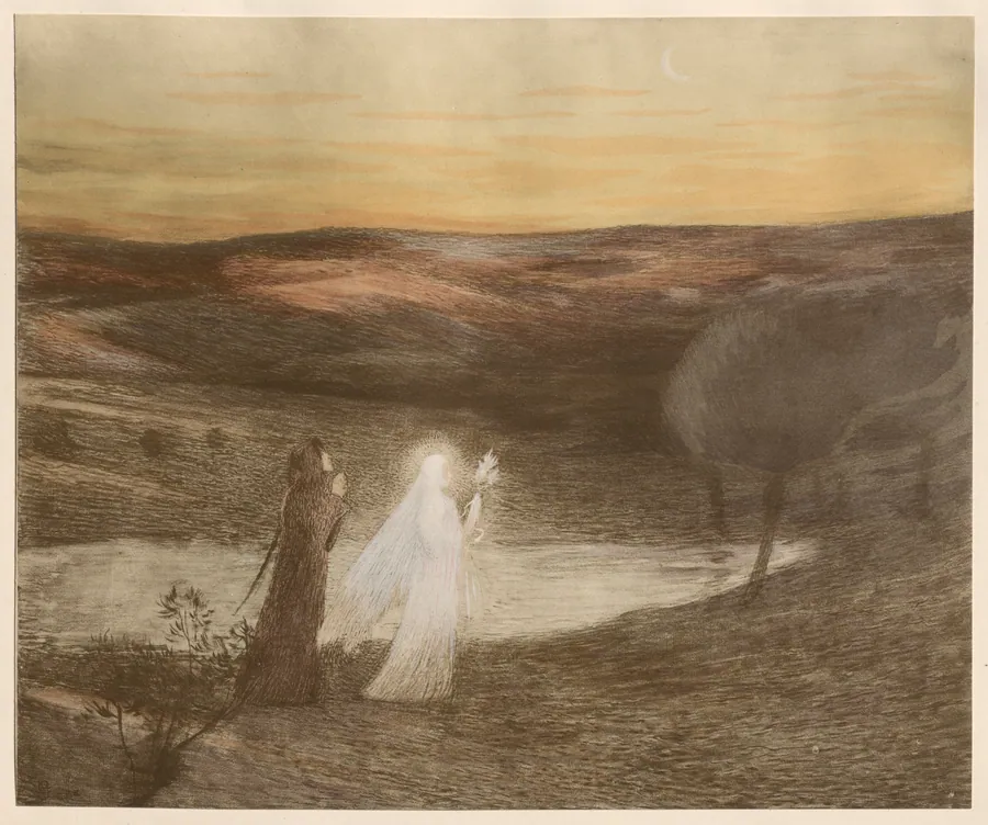 Dante Rencontre Béatrix by Henri Jean Guillaume Martin
