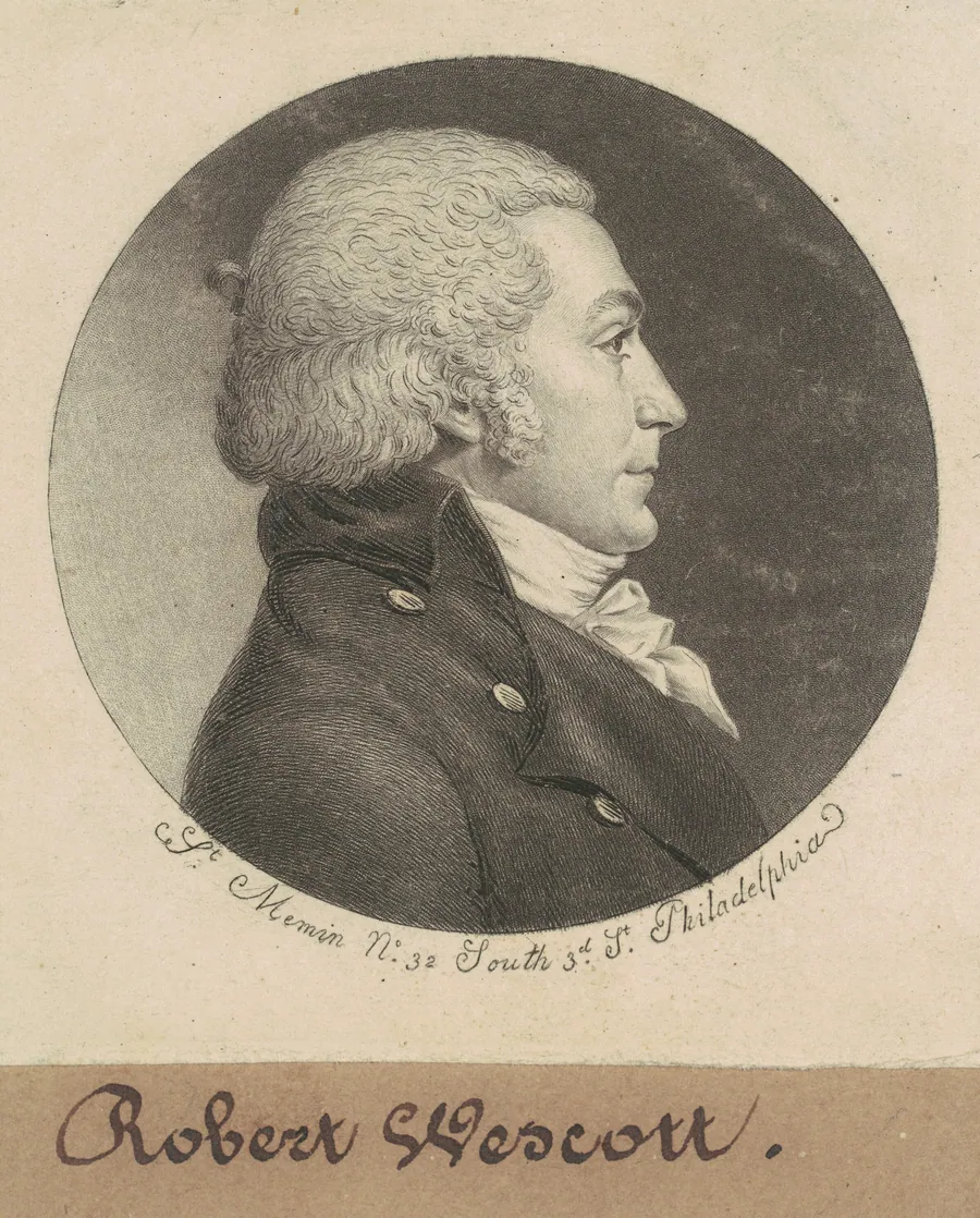 Robert Wescott by Charles B. J. Févret de Saint-Mémin