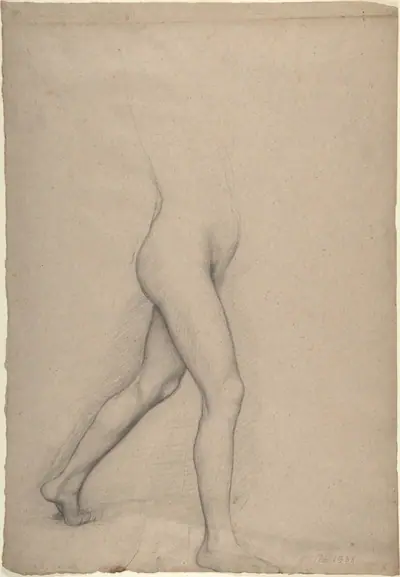 Study of a Girl's Legs for the painting "Young Spartans"