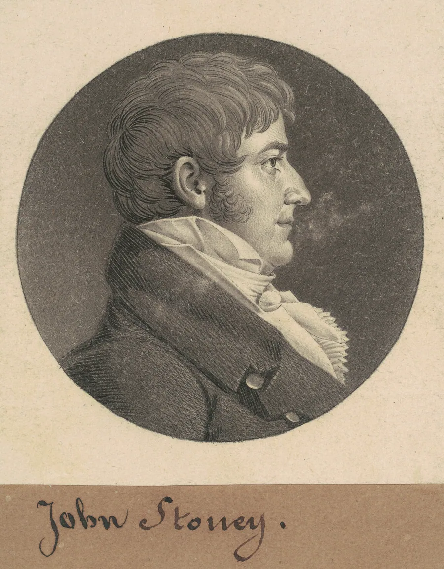 John Stoney by Charles B. J. Févret de Saint-Mémin