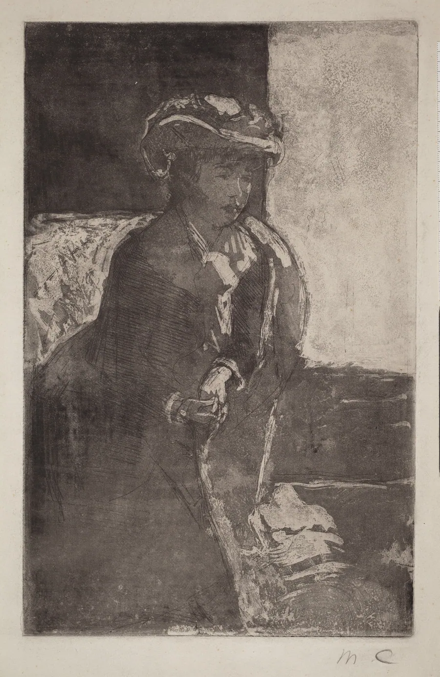 The Corner of the Sofa (No. 3) by Mary Cassatt