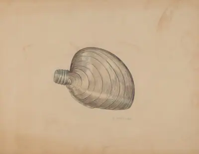 Shell Shaped Flask