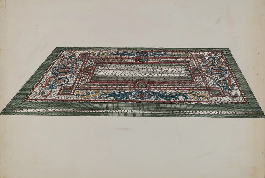Marble Mosaic Floor by Ellen Duncan