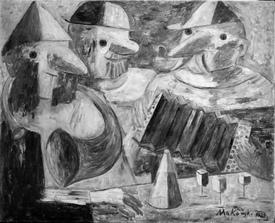 Les trois copains by Tadé Makowski
