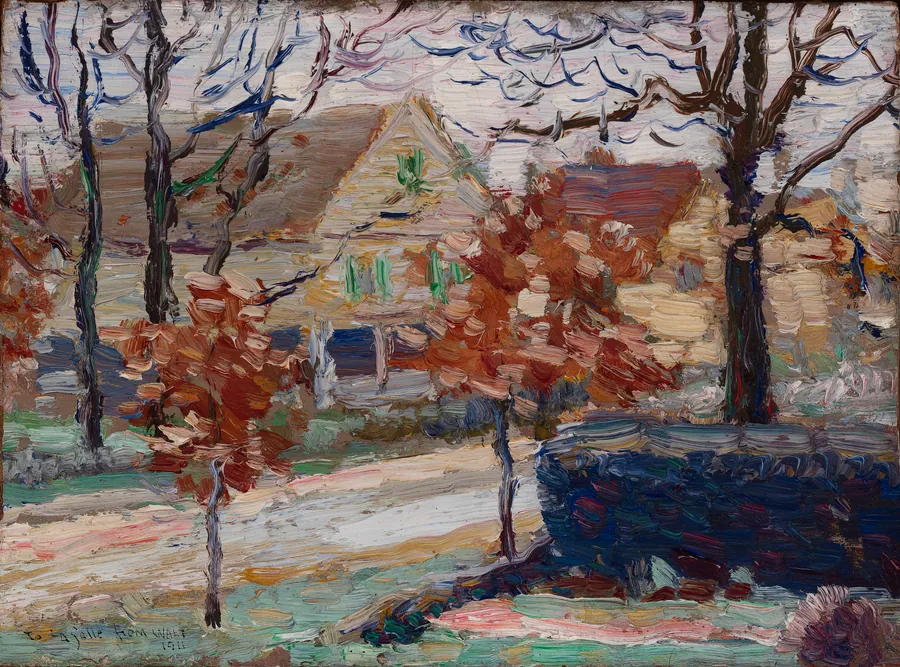 View of Melrose Street from the Spiers' Porch by Walt Kuhn, born Brooklyn, NY 1877-died White Plains, NY 1949