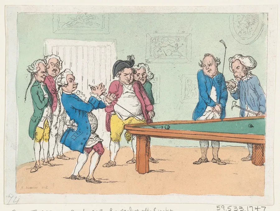 Billiards by Rudolph Ackermann, London