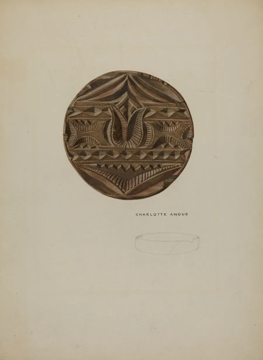 Pa. German Butter Mold by Charlotte Angus